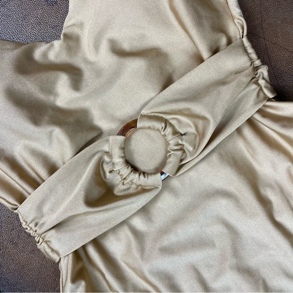 Red Dress Day or Night Gold One Piece Swimsuit. SZ:S - Picture 3 of 12